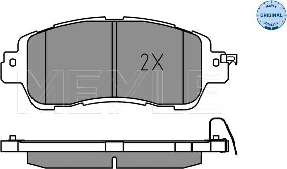 Meyle 025 222 3515 - Set placute frana,frana disc aaoparts.ro