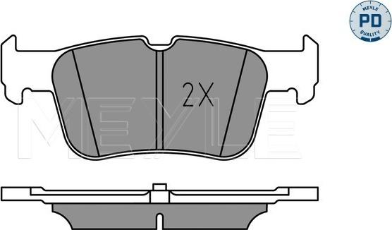 Meyle 025 222 3116/PD - Set placute frana,frana disc aaoparts.ro