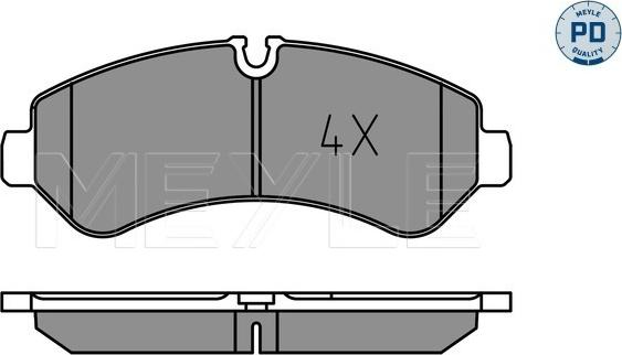 Meyle 025 227 9120/PD - Set placute frana,frana disc aaoparts.ro