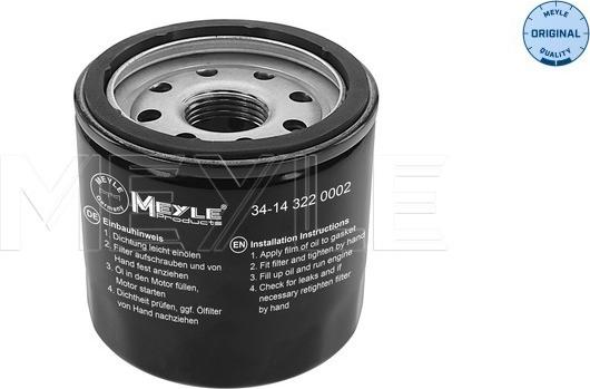 Meyle 34-14 322 0002 - Filtru ulei aaoparts.ro