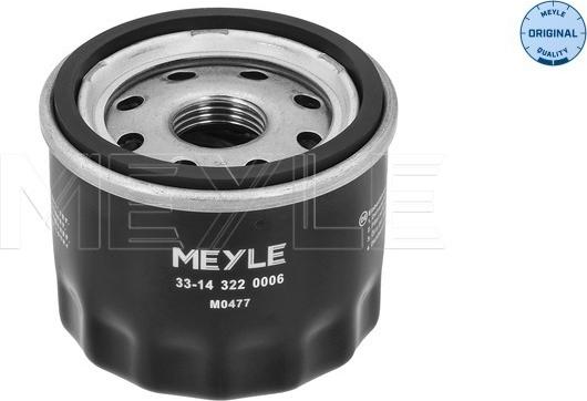 Meyle 33-14 322 0006 - Filtru ulei aaoparts.ro