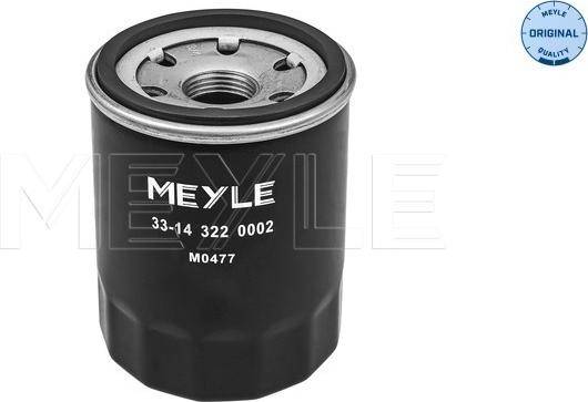 Meyle 33-14 322 0002 - Filtru ulei aaoparts.ro