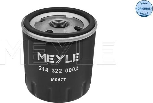 Meyle 214 322 0002 - Filtru ulei aaoparts.ro