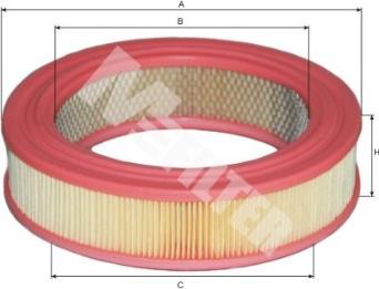 Mfilter A 125 - Filtru aer aaoparts.ro