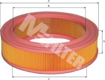 Mfilter A 128 - Filtru aer aaoparts.ro