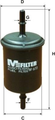 Mfilter BF 672 - Filtru combustibil aaoparts.ro