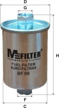Mfilter BF 09 - Filtru combustibil aaoparts.ro