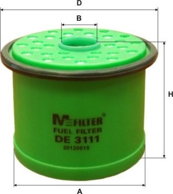 Mfilter DE 3111 - Filtru combustibil aaoparts.ro