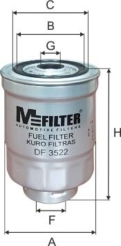 Mfilter DF 3522 - Filtru combustibil aaoparts.ro