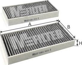 Mfilter K 9195C-2 - Filtru, aer habitaclu aaoparts.ro