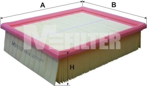 Mfilter K 414 - Filtru aer aaoparts.ro