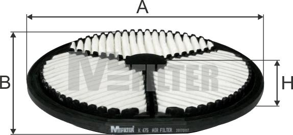 Mfilter K 475 - Filtru aer aaoparts.ro