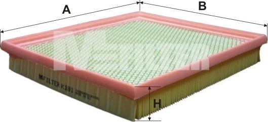 Mfilter K 181 - Filtru aer aaoparts.ro