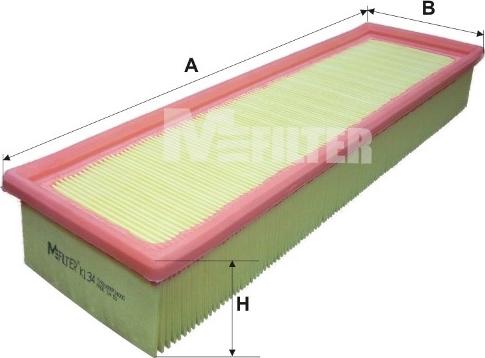 Mfilter K 134 - Filtru aer aaoparts.ro
