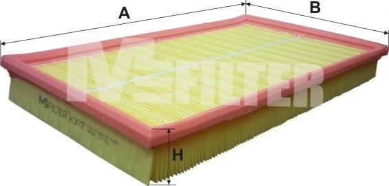 Mfilter K 377 - Filtru aer aaoparts.ro