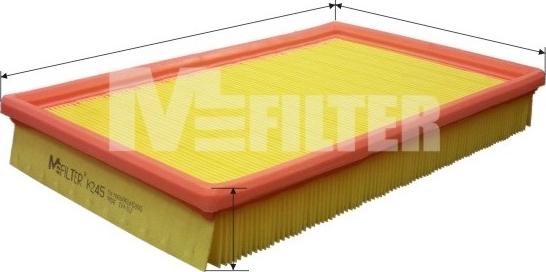 Mfilter K 245 - Filtru aer aaoparts.ro