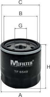 Mfilter TF 6549 - Filtru ulei aaoparts.ro