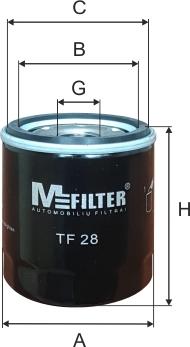 Mfilter TF 28 - Filtru ulei aaoparts.ro