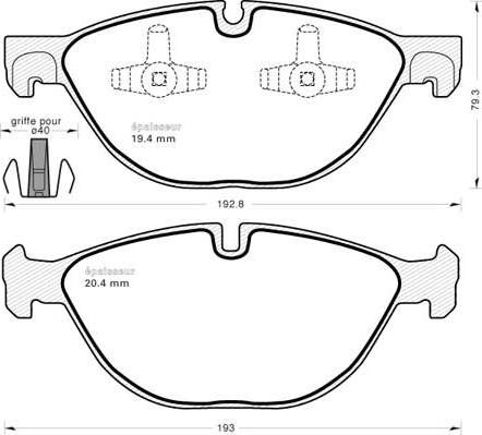 BMW 2 413 048 - Set placute frana,frana disc aaoparts.ro