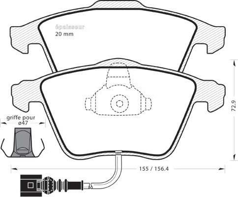 4U Autoparts 37339VV - Set placute frana,frana disc aaoparts.ro