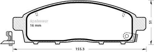 MGA 907 - Set placute frana,frana disc aaoparts.ro