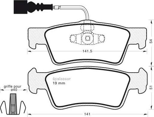 SKANIMPORT BHV 1002 - Set placute frana,frana disc aaoparts.ro