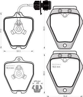 MGA 498 - Set placute frana,frana disc aaoparts.ro