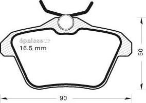 GMC 2160601 - Set placute frana,frana disc aaoparts.ro