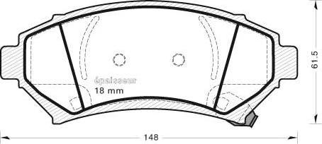 MGA 441 - Set placute frana,frana disc aaoparts.ro