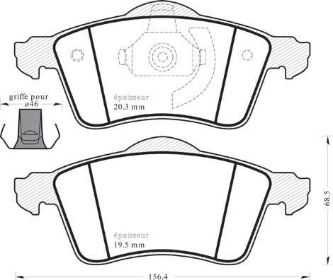 Brembo P 85 047 - Set placute frana,frana disc aaoparts.ro