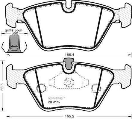 GMC 2199003 - Set placute frana,frana disc aaoparts.ro