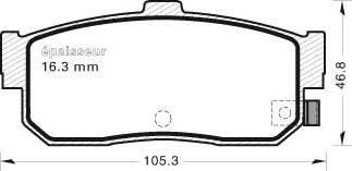 MGA 464 - Set placute frana,frana disc aaoparts.ro
