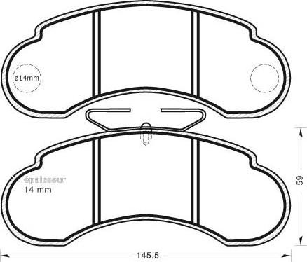 Remsa BPM0142.30 - Set placute frana,frana disc aaoparts.ro
