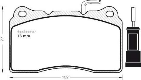 GMC 2309201 - Set placute frana,frana disc aaoparts.ro