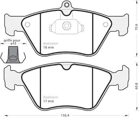 Akebono AN-4389K - Set placute frana,frana disc aaoparts.ro