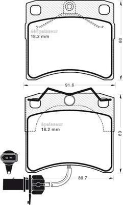 Delphi LP1535 - Set placute frana,frana disc aaoparts.ro