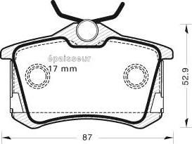 MGA 575 - Set placute frana,frana disc aaoparts.ro
