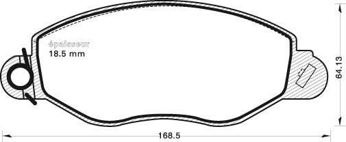 MGA 646 - Set placute frana,frana disc aaoparts.ro