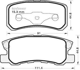 AISIN D2N097 - Set placute frana,frana disc aaoparts.ro