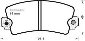 MGA 65 - Set placute frana,frana disc aaoparts.ro