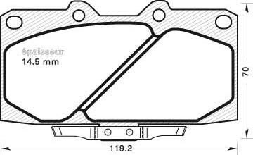 GMC 2130701 - Set placute frana,frana disc aaoparts.ro