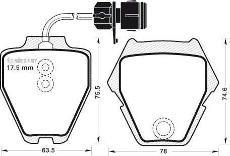DJ Parts BP2294 - Set placute frana,frana disc aaoparts.ro
