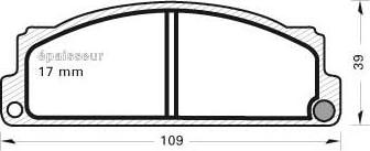 MGA 151 - Set placute frana,frana disc aaoparts.ro