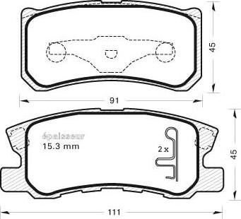 Pika 123-2335 - Set placute frana,frana disc aaoparts.ro