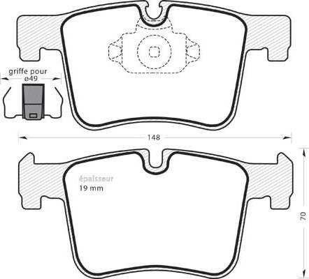 BMW 8855010 - Set placute frana,frana disc aaoparts.ro