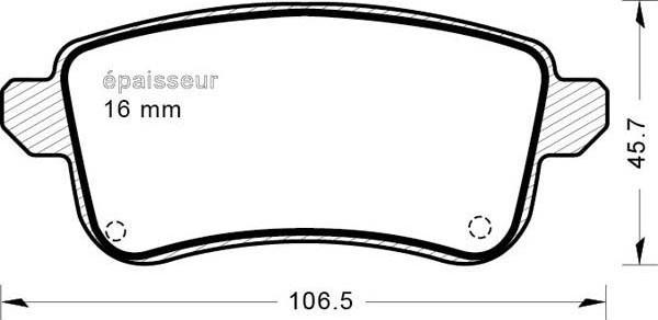 MGA 1191 - Set placute frana,frana disc aaoparts.ro