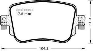 MGA 1157 - Set placute frana,frana disc aaoparts.ro