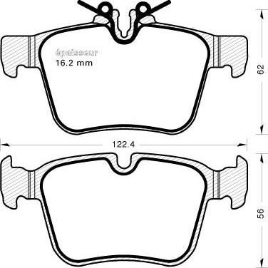 GMC 2535301 - Set placute frana,frana disc aaoparts.ro