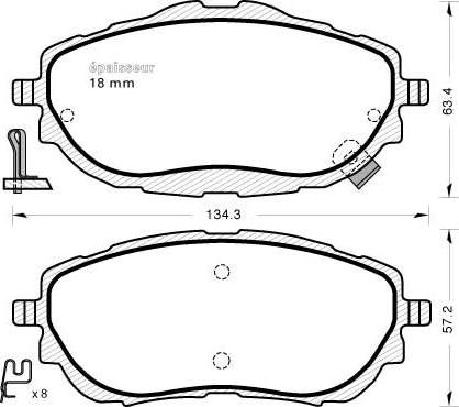 J&S Automotive VBP3948 - Set placute frana,frana disc aaoparts.ro