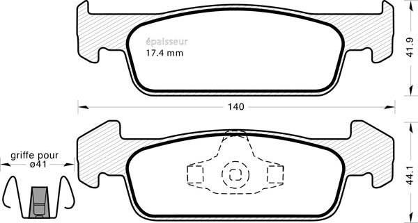 FTE 9001133 - Set placute frana,frana disc aaoparts.ro